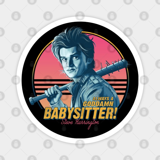 Steve Harrington Babysitter Stranger Things Magnet by ActiveNerd